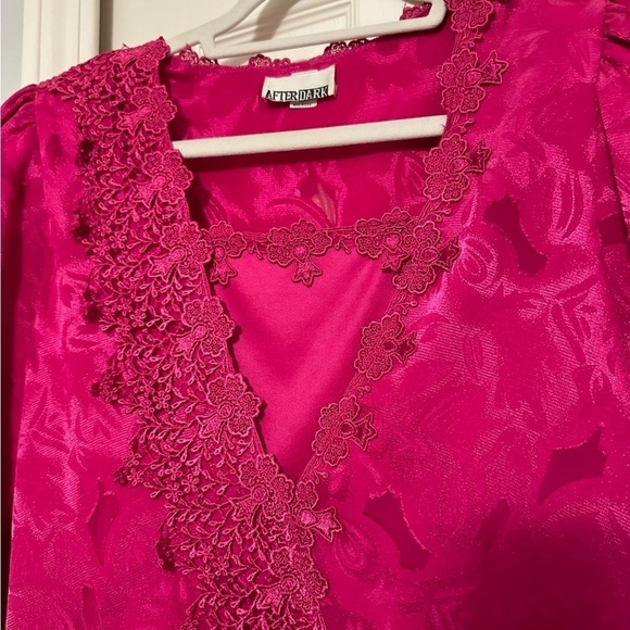 Vintage After Dark Pink Slip Dress and Jacket - Picture 9 of 16